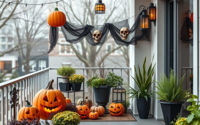 cool halloween decor for apartment balcony