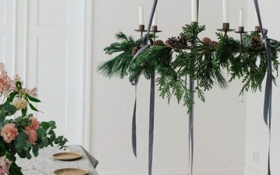 hygge christmas chandelier ideas