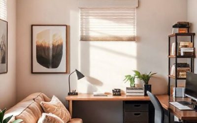 men office room in living room