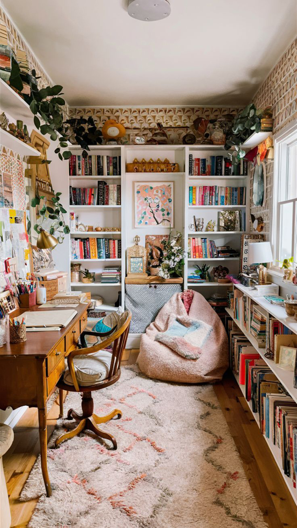 bohemian eclectic home office design bohemian eclectic home office design