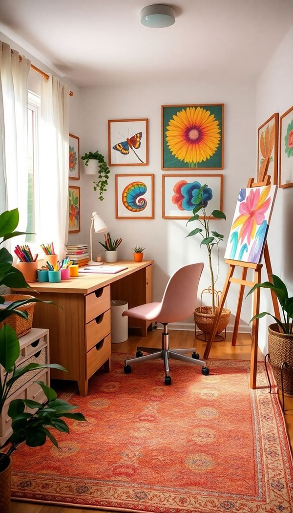 cozy home office decor with eclectic interior cozy home office decor with eclectic interior