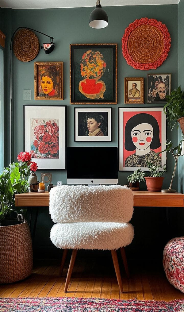 eclectic and artistic home office design eclectic and artistic home office design