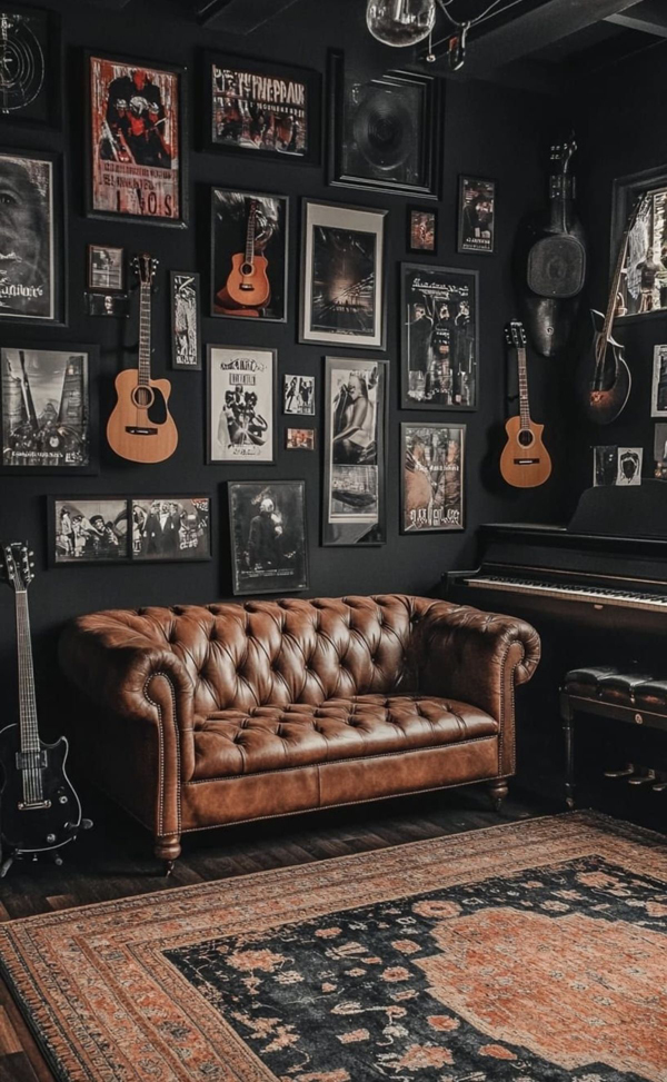 masculine men living room for music lover masculine men living room for music lover