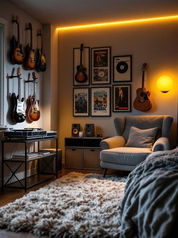 mens living room with guitar stand ideas mens living room with guitar stand ideas