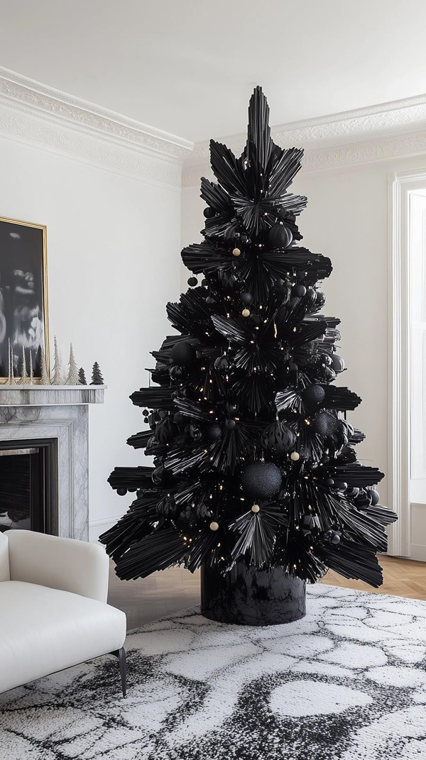 unique black christmas tree ideas unique black christmas tree ideas