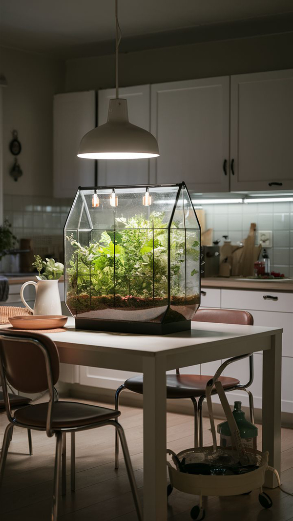 small indoor greenhouse in dining table small indoor greenhouse in dining table