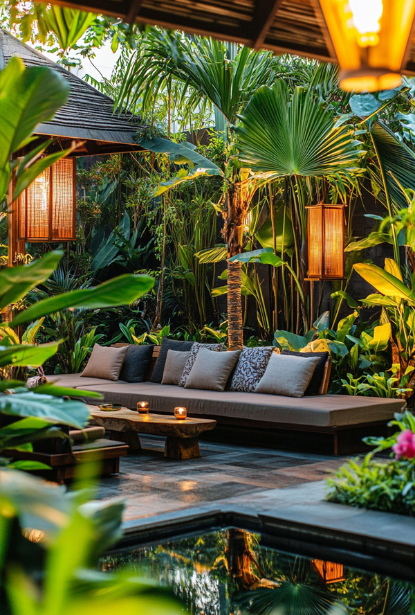 backyard bali garden retreat with fish pond backyard bali garden retreat with fish pond