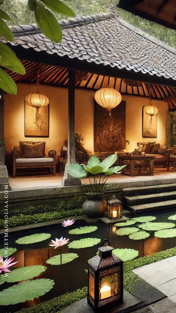 modern bali exterior with pond modern bali exterior with pond