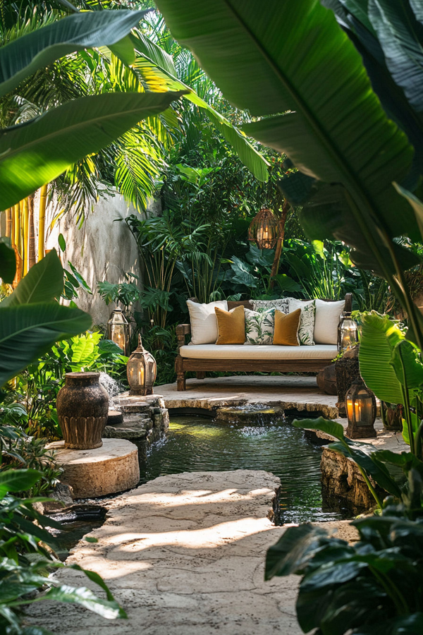 tropical balinese garden pond ideas tropical balinese garden pond ideas