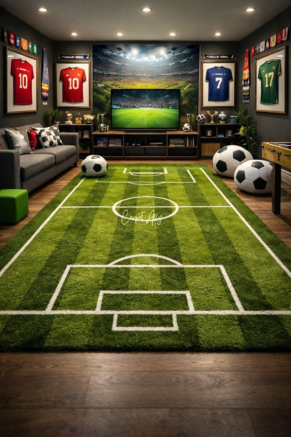 football decor watching nook football decor watching nook